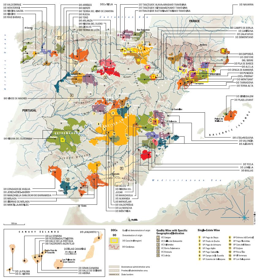 Spanien | wein.plus Weinregionen